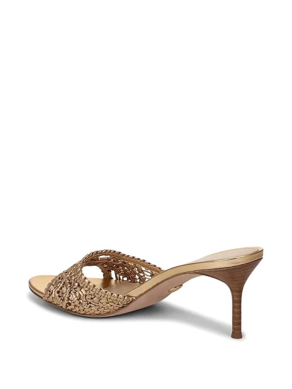 Veronica Beard Tia raffia sandalen met hak Goud