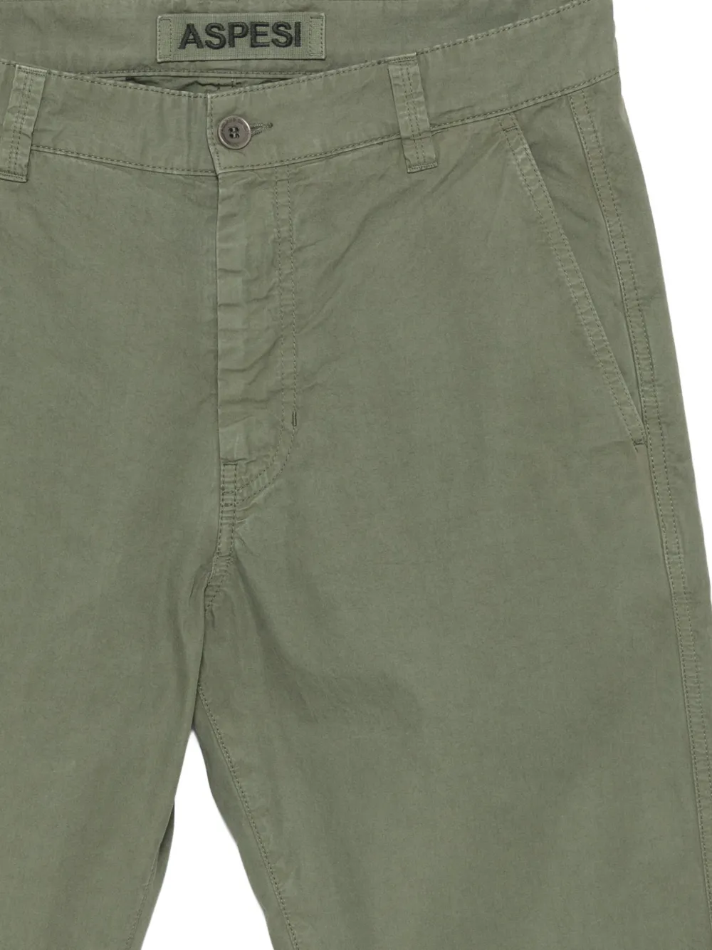  Aspesi Buttoned Trousers - Green 
