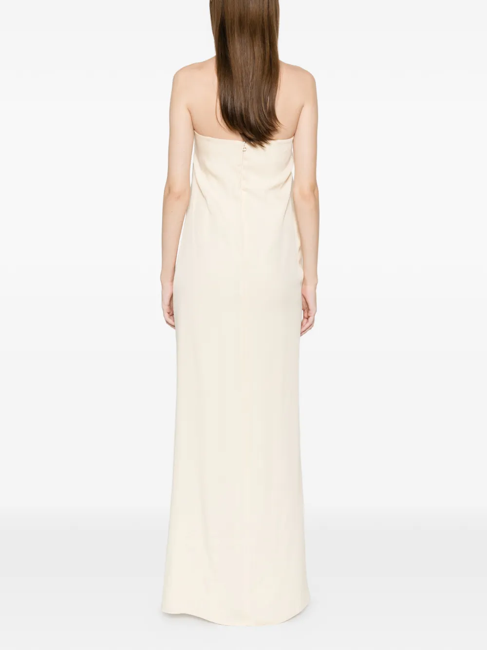 Raquel Diniz Diana gedrapeerde maxi-jurk Beige