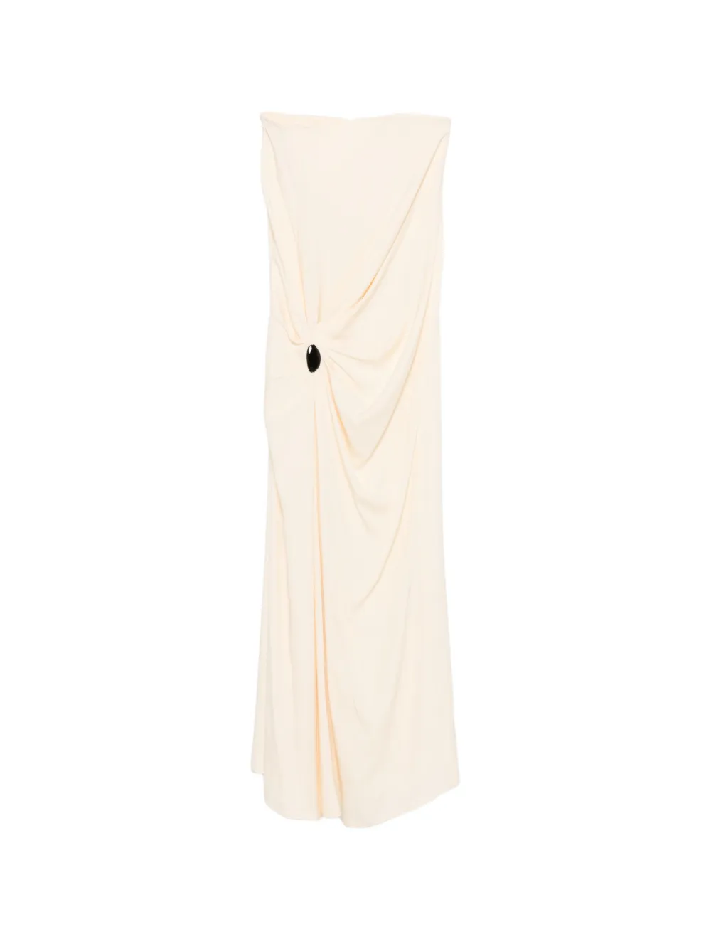 Raquel Diniz Diana gedrapeerde maxi-jurk Beige