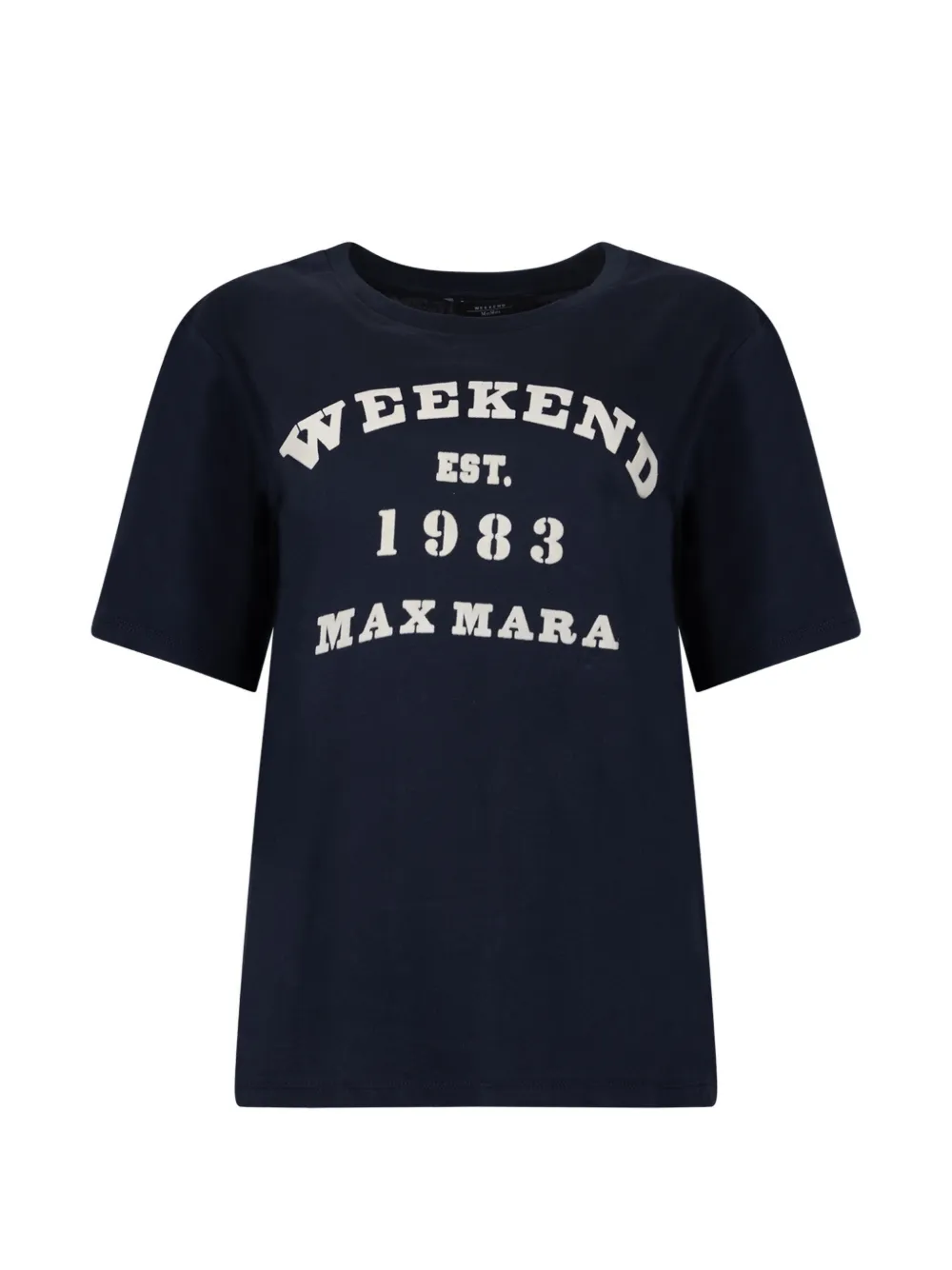Weekend Max Mara logo-print cotton T-shirt - Blu