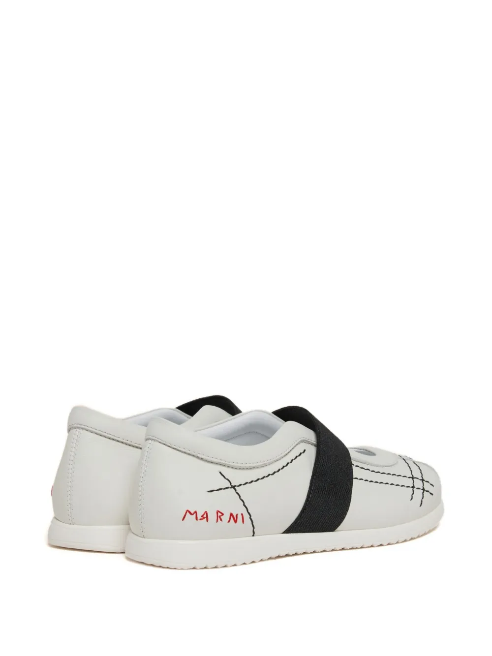 Marni Kids Sneakers met stiksels Grijs