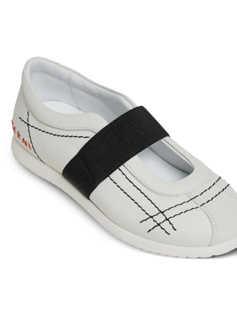 Marni Kids Sneakers met stiksels Grijs