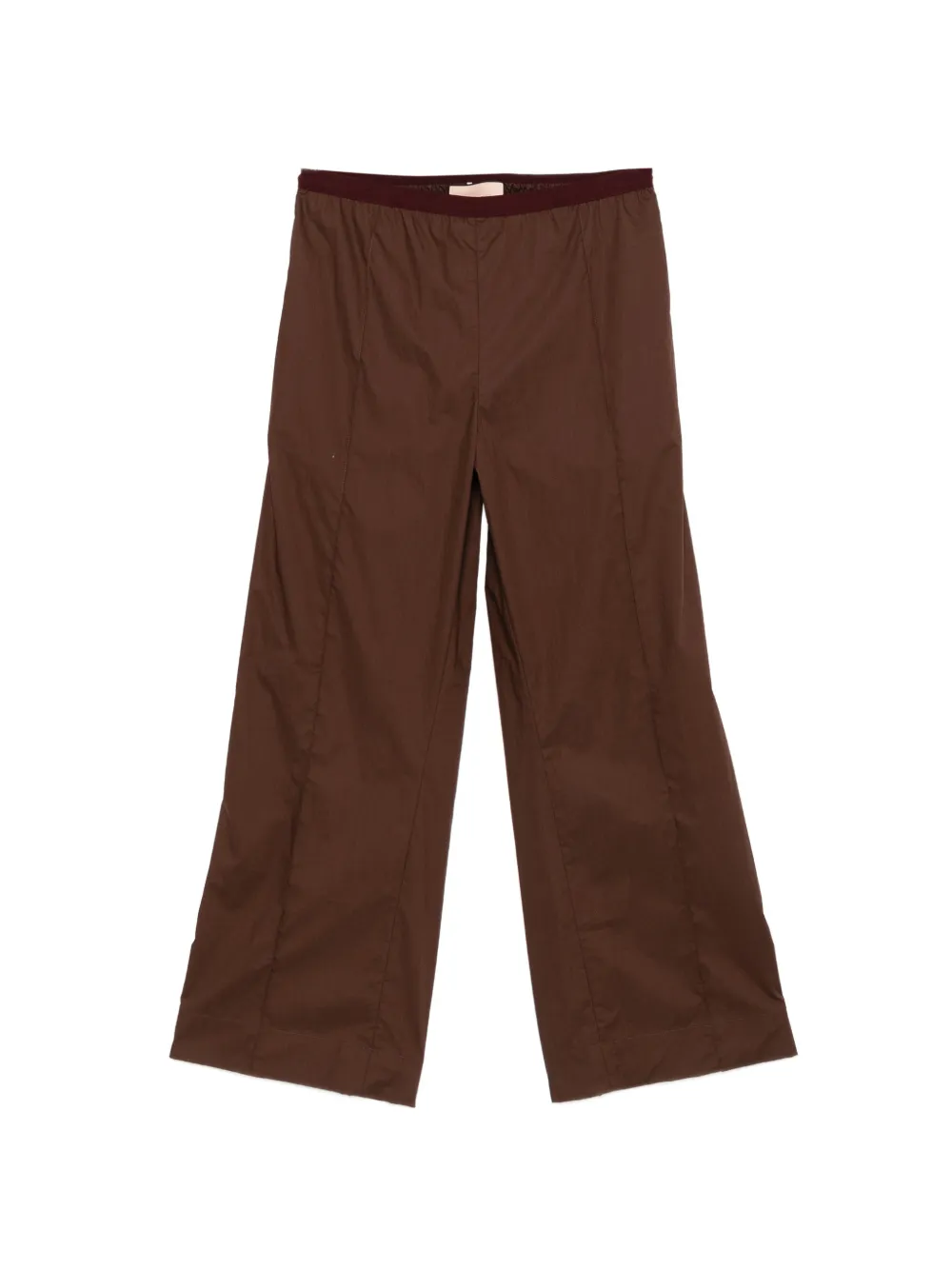 Plan C seam cotton trousers - Marrone