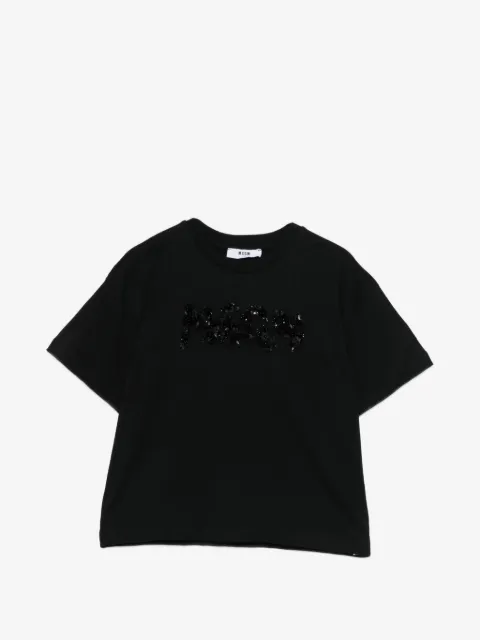 MSGM Kids sequin-embellished T-shirt