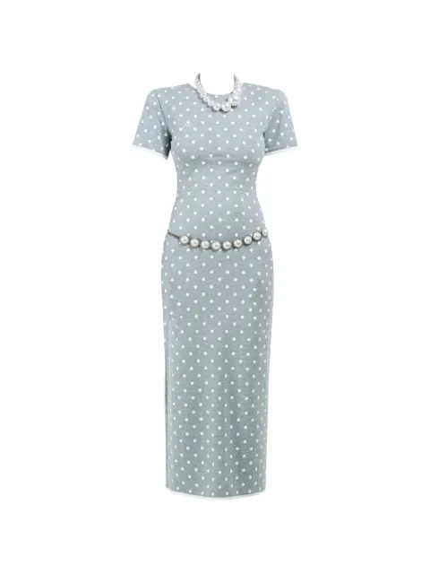 Rowen Rose polka-dot midi dress