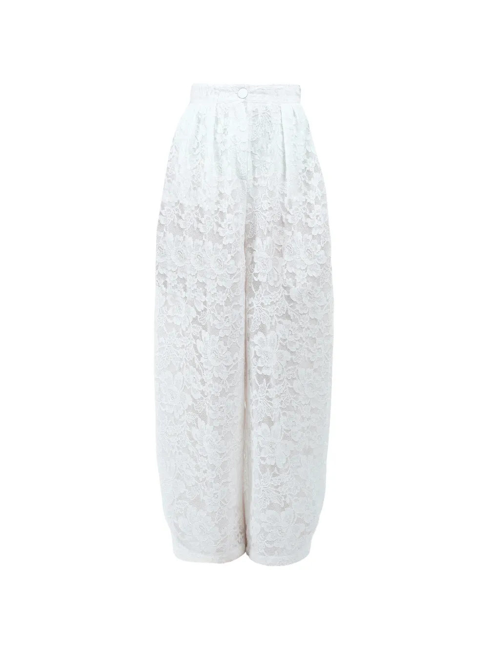 Rowen Rose lace carrot trousers - Bianco