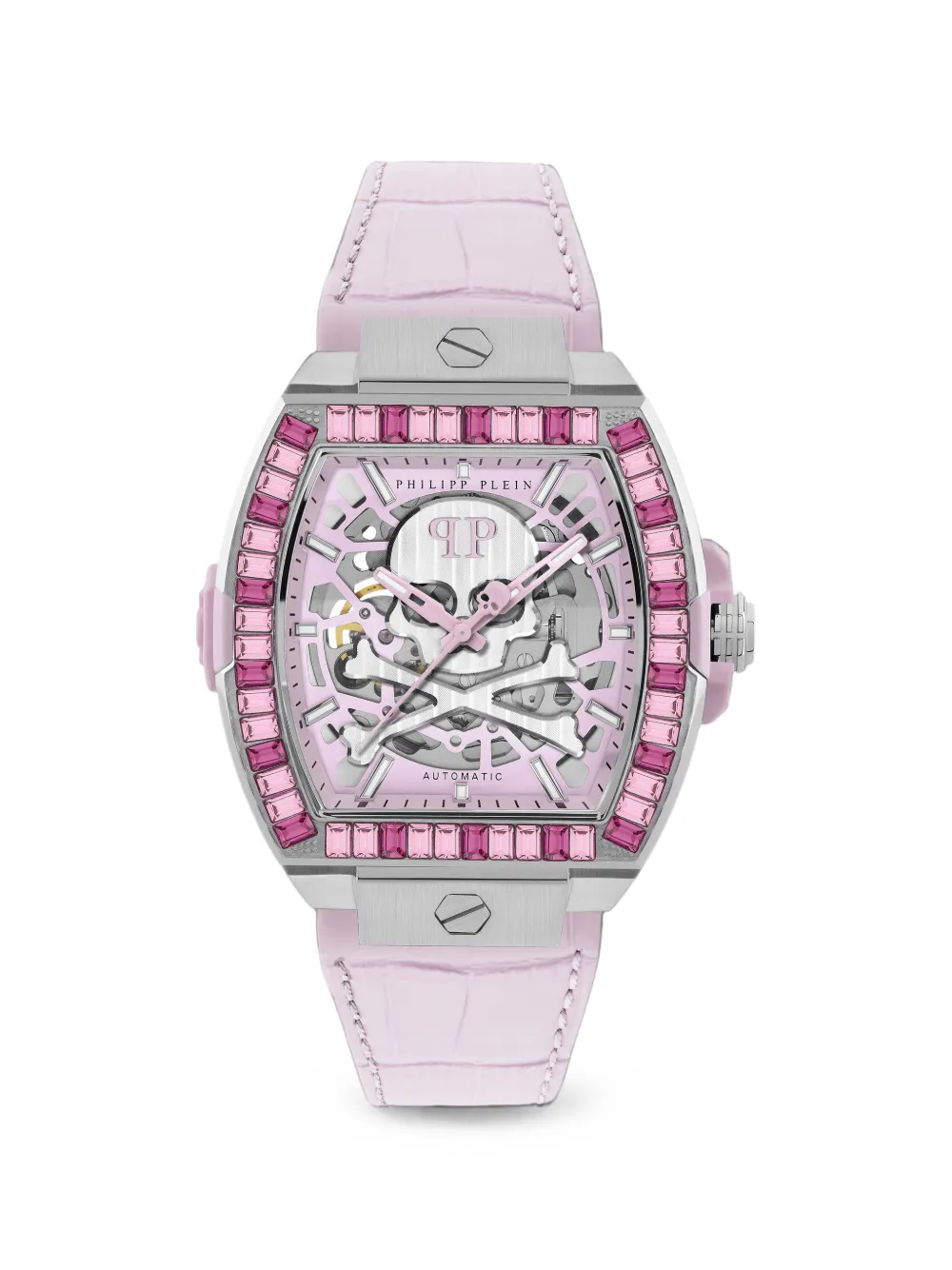 Philipp Plein The Skeleton Baguettes watch - Rosa