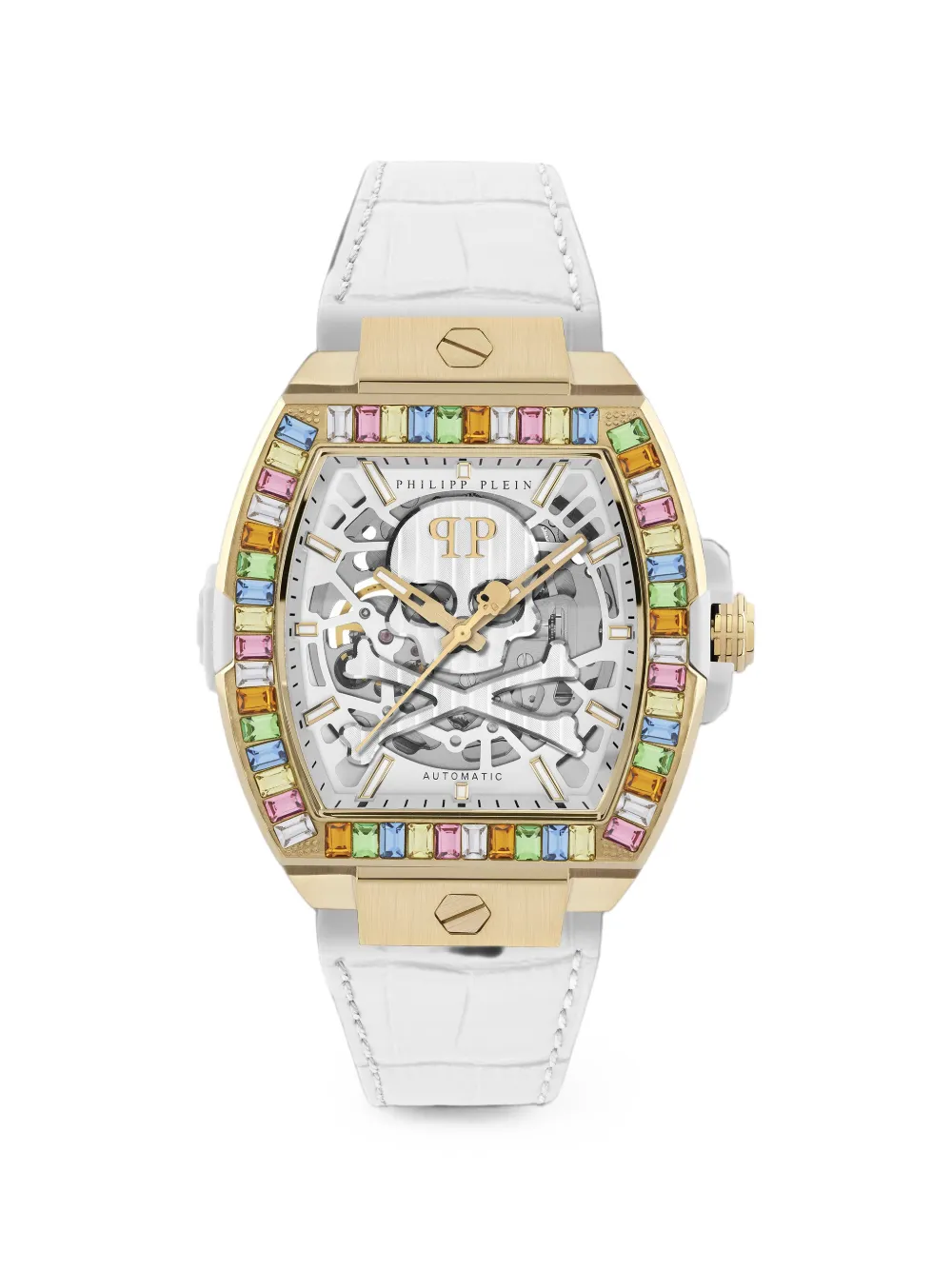 Philipp Plein The Skeleton Baguettes watch - Bianco