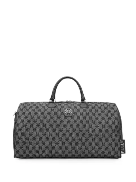 Philipp Plein bolsa Weekend de mezclilla con monograma en jacquard