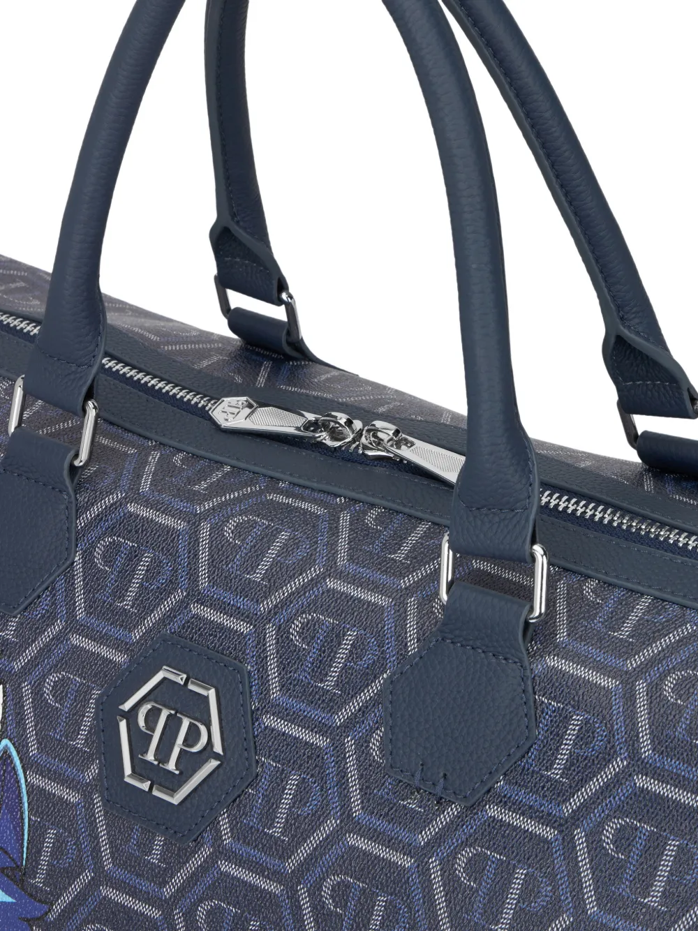 Philipp Plein Reistas Space Dragons monogram Blauw