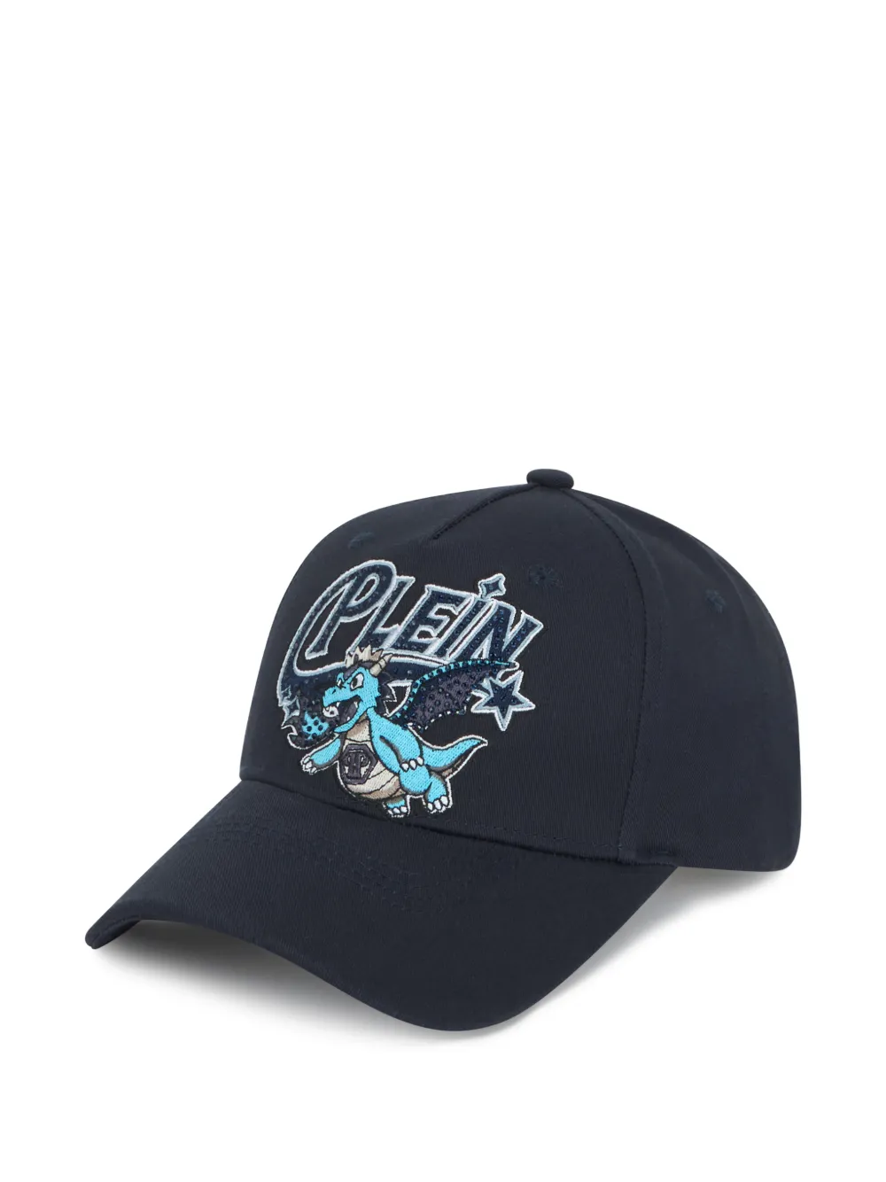 Philipp Plein Cappello da baseball con applicazione - Blu