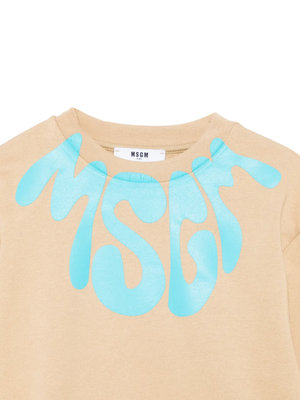  Msgm Kids Sudadera Con Logo Estampado - Neutro 