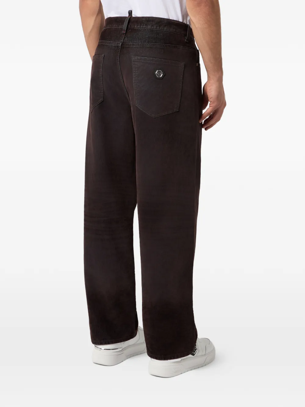 Philipp Plein Jeans met gelaagd effect Bruin