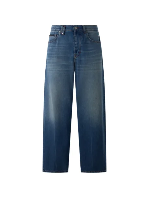 Philipp Plein faded wide-leg jeans