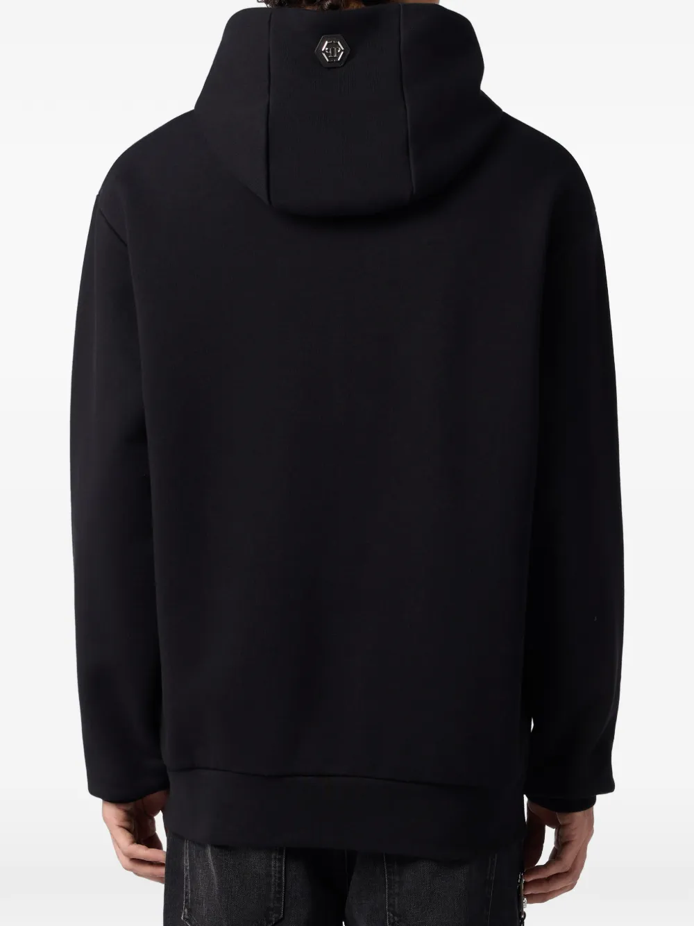 Philipp Plein Hoodie verfraaid met stras Zwart