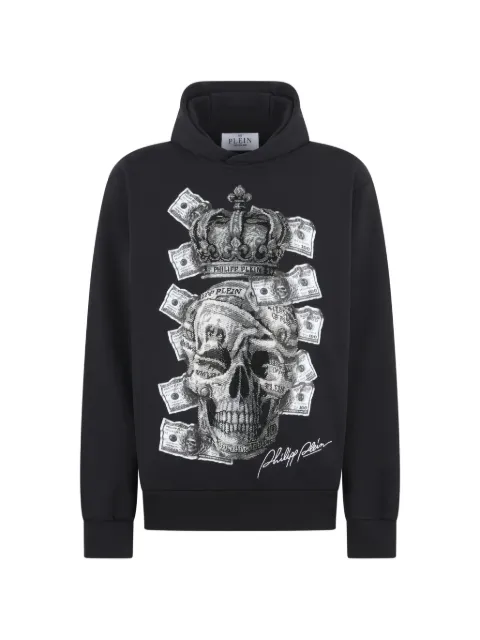 Philipp Plein 라인스톤 장식 후디