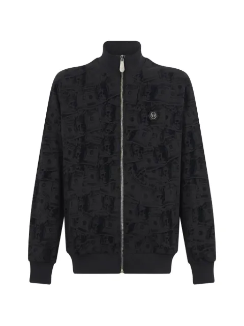 Philipp Plein dollar-print tracksuit jacket