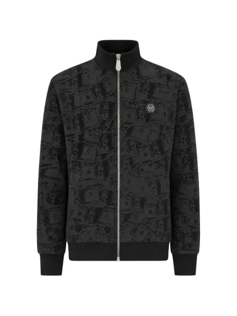 Philipp Plein tracksuit jacket all-over dollar Skull