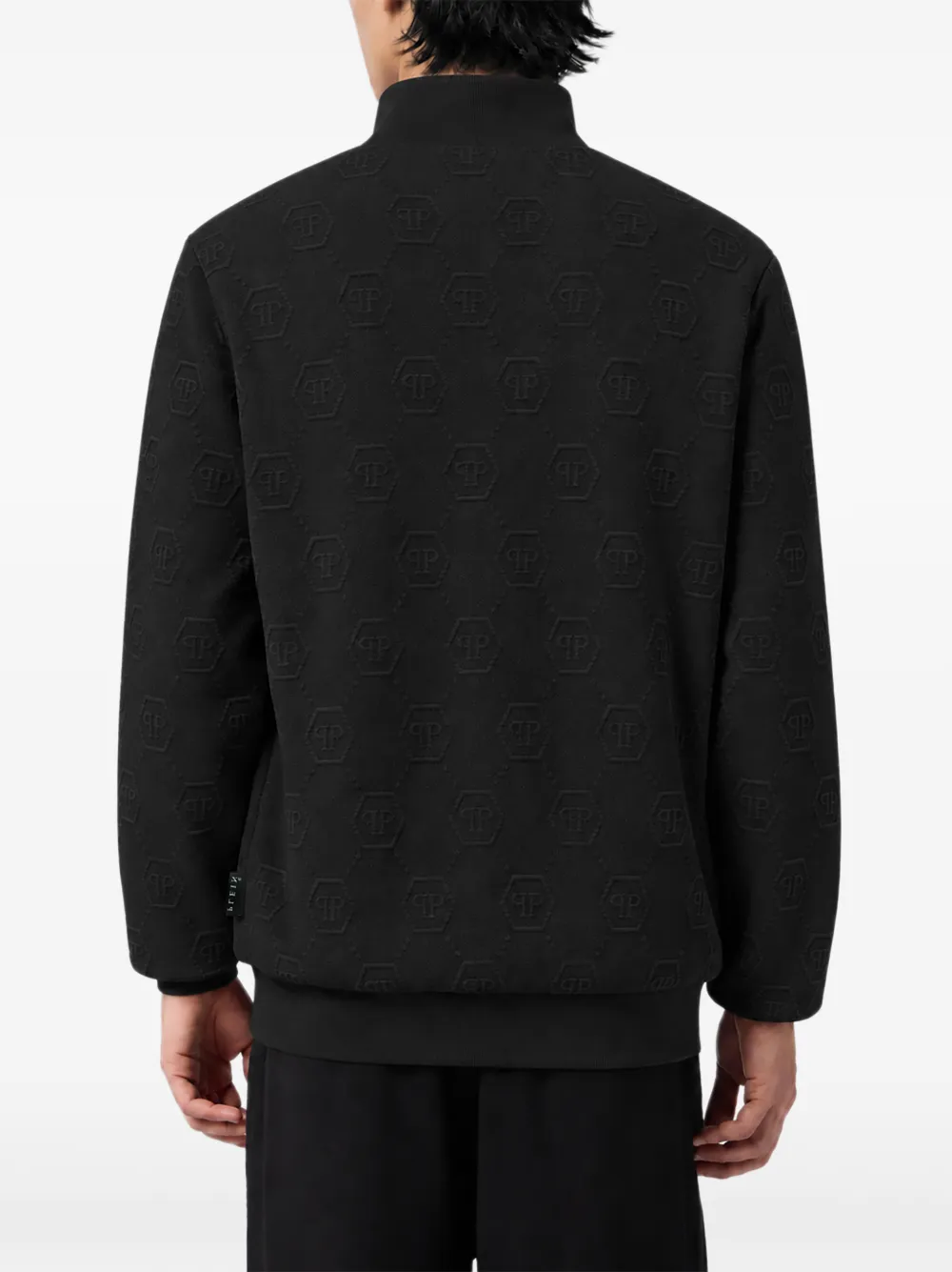 Philipp Plein Trainingsjack met monogram-jacquard Zwart