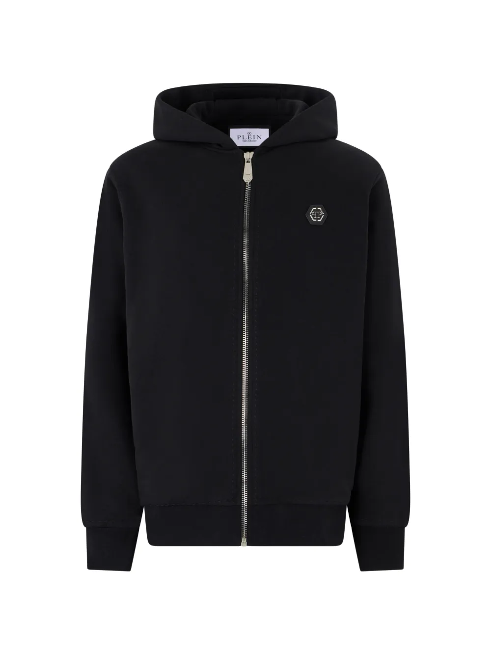 Philipp Plein Felpa con logo e cappuccio - Nero