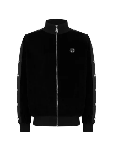 Philipp Plein chenille button-embellished tracksuit jacket