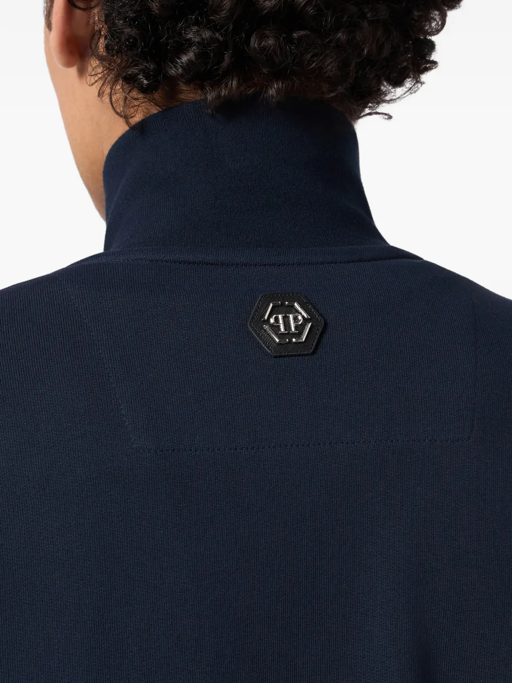 Philipp Plein Trainingsjack met logoprint Blauw