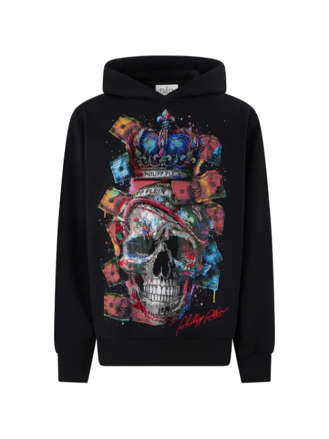 Philipp Plein hoodie con motivo Skull