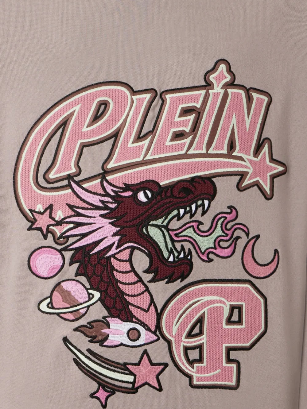 Philipp Plein Sweater met print Beige