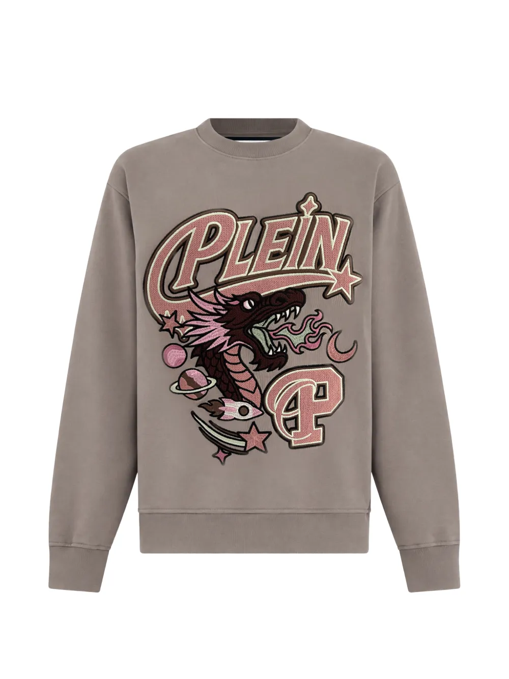 Philipp Plein Felpa Space Dragon - Toni neutri