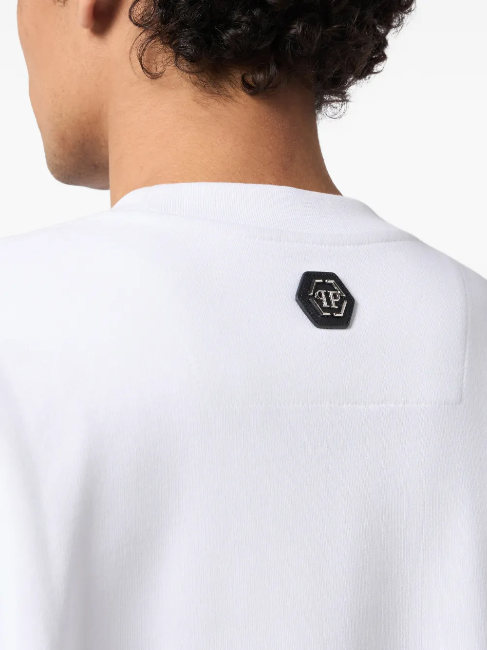 Philipp Plein Sweater met geborduurd logo Wit