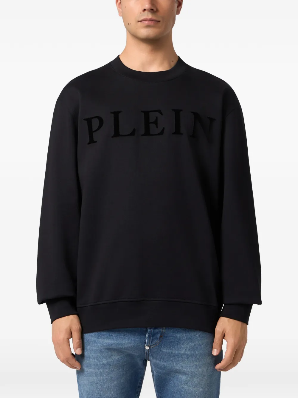 Philipp Plein Sweater met logoprint Zwart