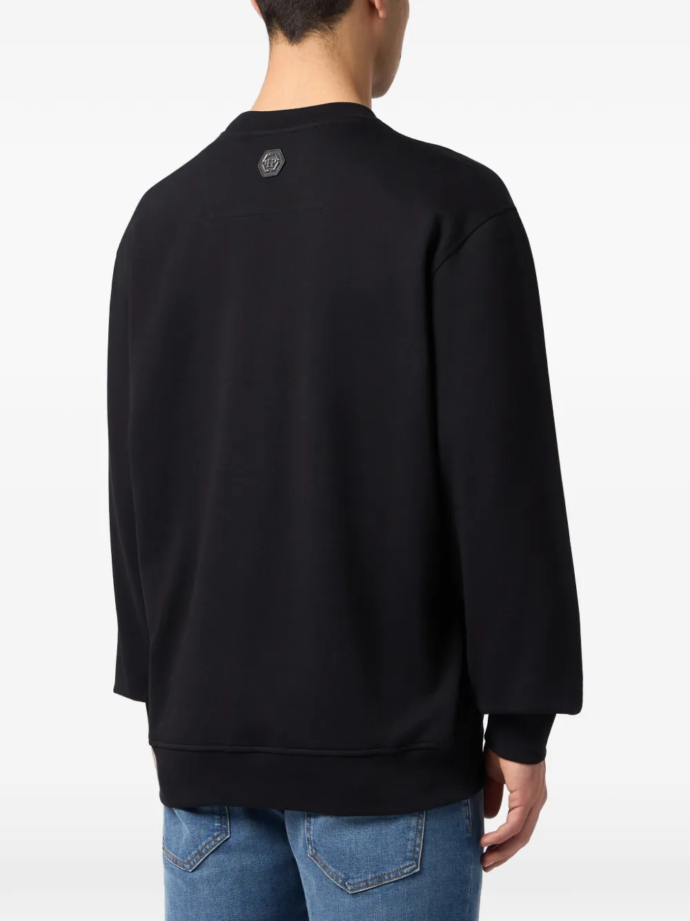 Philipp Plein Sweater met logoprint Zwart