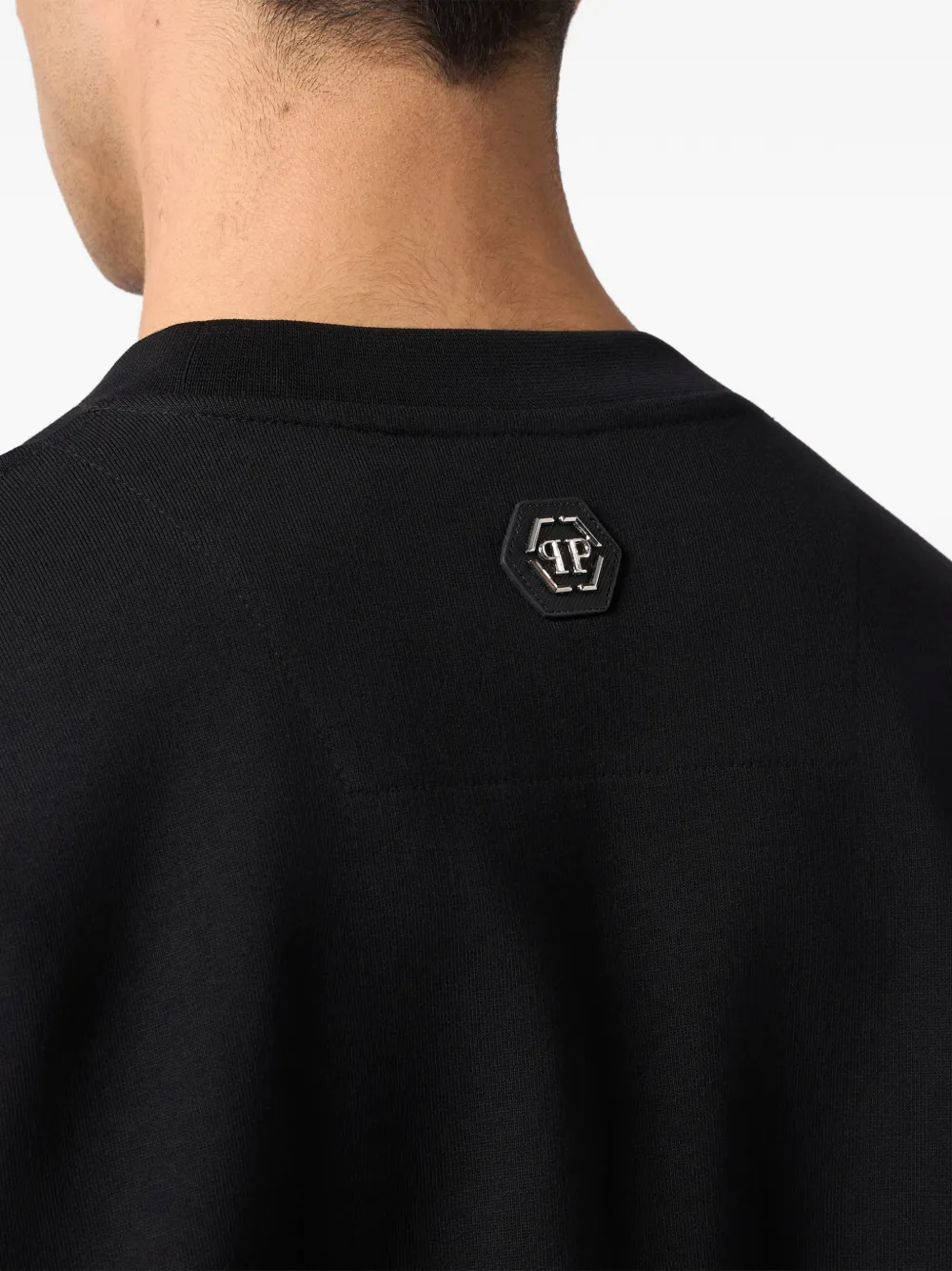 Philipp Plein Sweater met logoprint Zwart