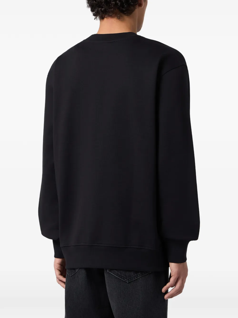 Philipp Plein Sweater met draak patch Zwart