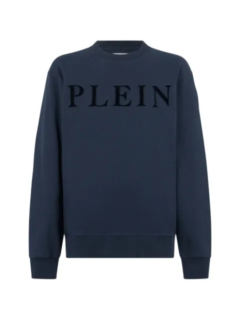 Philipp Plein logo-patch crew-neck sweatshirt 