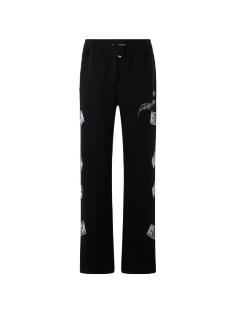 Philipp Plein dollar-detail track pants