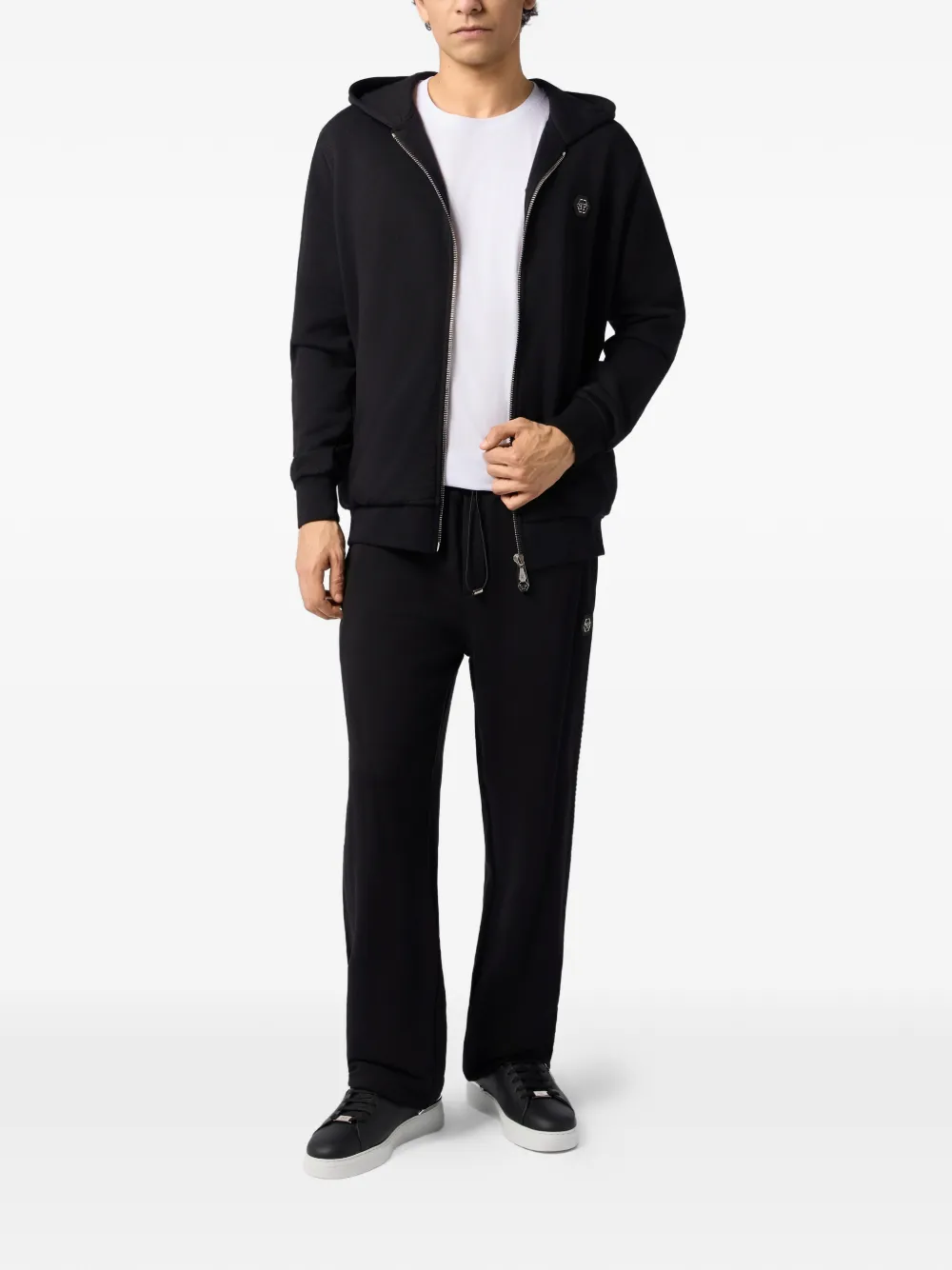 Philipp Plein Trainingsbroek met logopatch Zwart