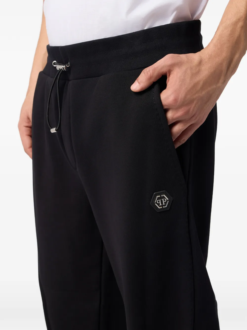 Philipp Plein Trainingsbroek met logopatch Zwart