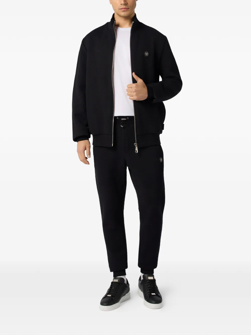 Philipp Plein Trainingsbroek met logopatch Zwart