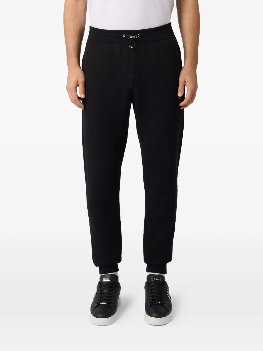 Philipp Plein Trainingsbroek met logopatch Zwart