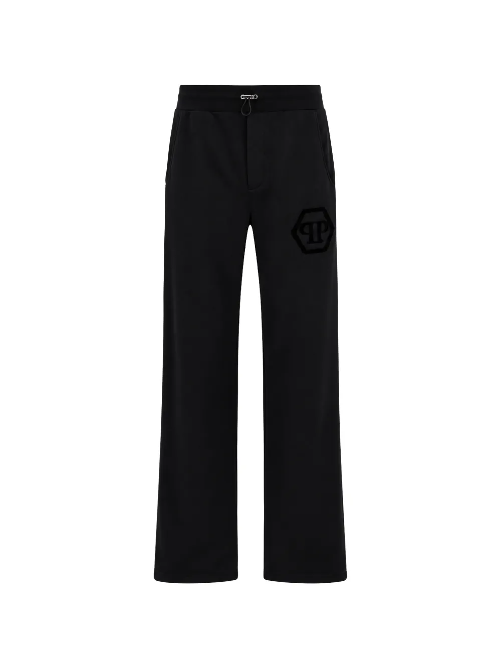 Philipp Plein Hexagon Jogginghose mit Logo-Patch - Schwarz