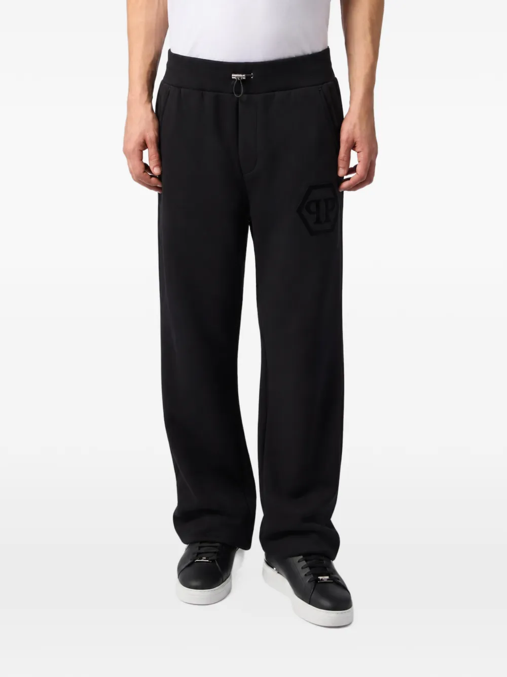 Philipp Plein Hexagon trainingsbroek met logopatch Zwart