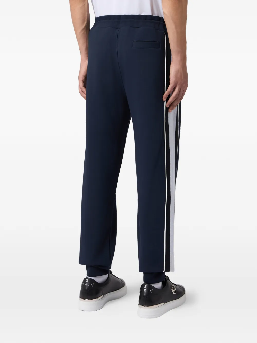 Philipp Plein Trainingsbroek met logostreep Blauw