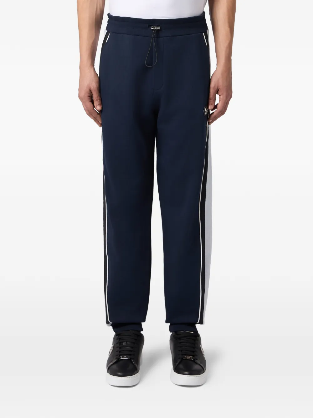 Philipp Plein Trainingsbroek met logostreep Blauw