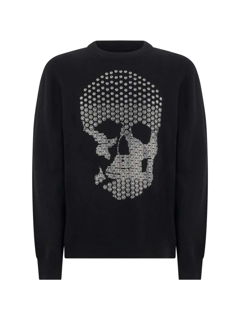Philipp Plein Maglione Skull con strass - Nero