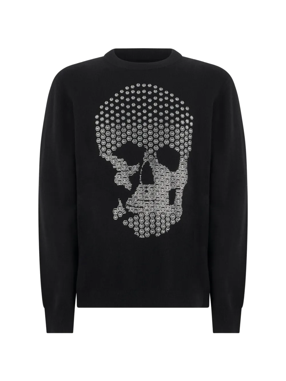 Philipp Plein Maglione Skull con strass - Nero