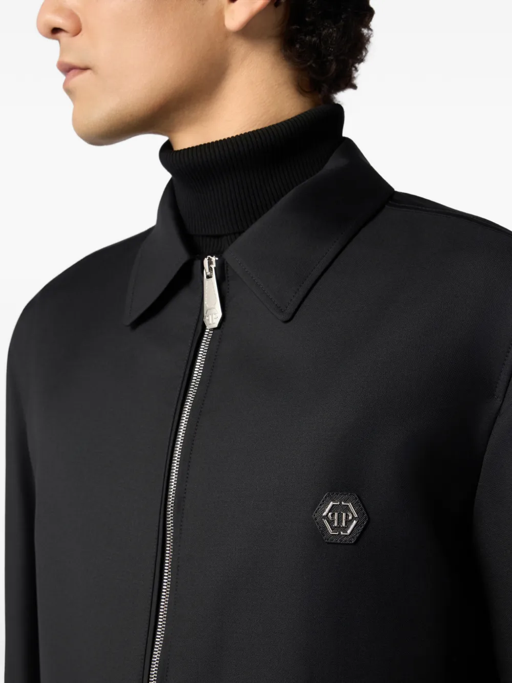 Philipp Plein Jack met rits Zwart