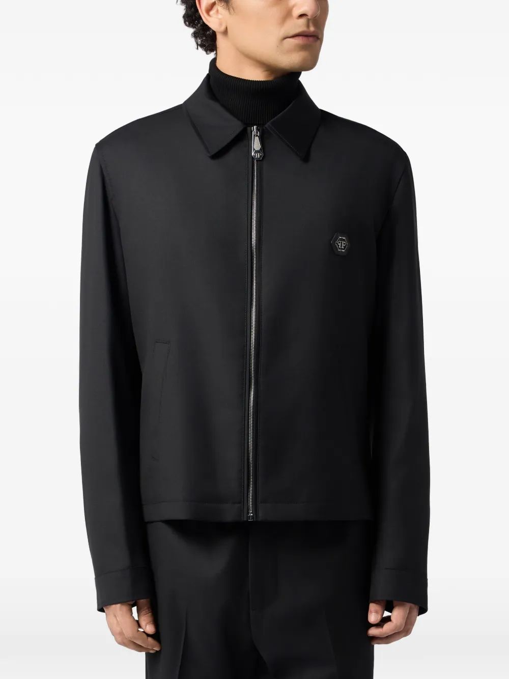 Philipp Plein Jack met rits Zwart