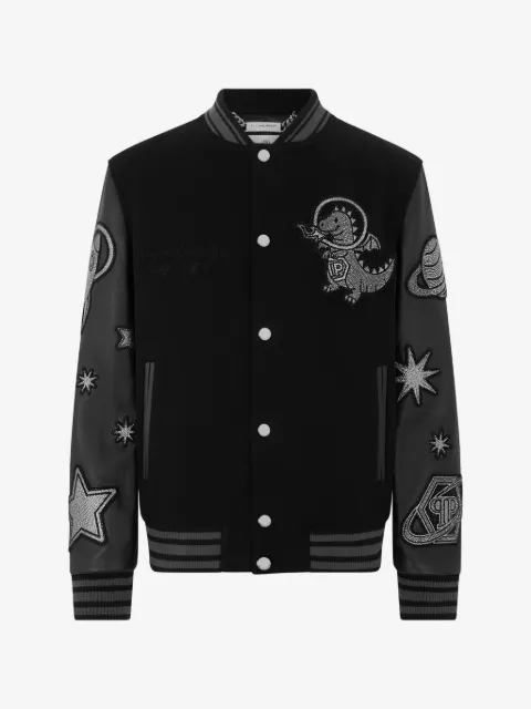 Philipp Plein Bomber Space con decorazione